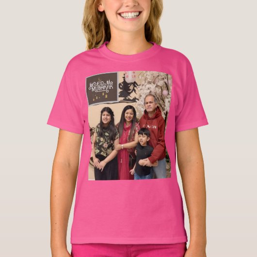 Persoonlijke aangepaste foto afbeelding vrienden f t-shirt (Voorkant)