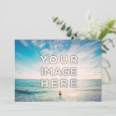 Persoonlijke aangepaste foto- of logokaarten kaart (Staand voorkant)