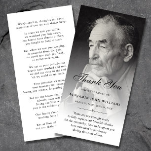 Persoonlijke Aangepaste foto Sympathie Bedankt voo