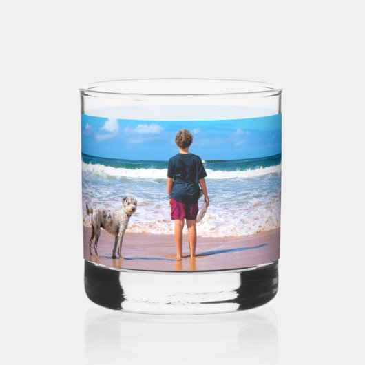 Persoonlijke aangepaste foto van uw huisdier whisky glas (Links)