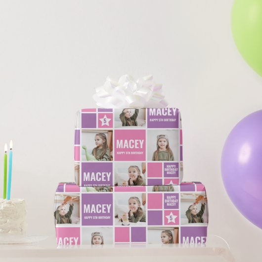 Persoonlijke aangepaste foto verjaardagscadeau cadeaupapier (Feestgeschenken)