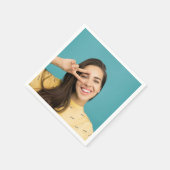 Persoonlijke aangepaste foto voor Fun Persoonlijk Servet (Hoek)