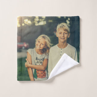 Persoonlijke aangepaste foto washandje