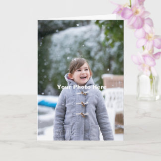 Persoonlijke aangepaste fotokaart kaart