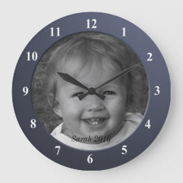 Persoonlijke aangepaste foto's en Lijst met tekstb Grote Klok
