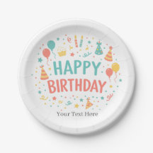 Persoonlijke Aangepaste Gelukkige Verjaardag Feest