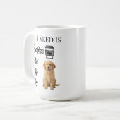 Persoonlijke Aangepaste Hond Liefhebber Koffiemok (Voorkant links)
