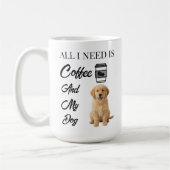 Persoonlijke Aangepaste Hond Liefhebber Koffiemok (Links)