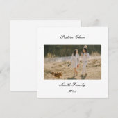 Persoonlijke Aangepaste Kerstgroeten voor Familie Feestdagenkaart (Voorkant / Achterkant)