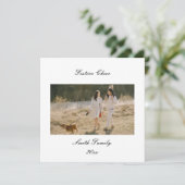 Persoonlijke Aangepaste Kerstgroeten voor Familie Feestdagenkaart (Staand voorkant)