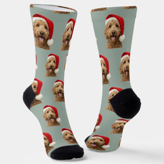 Persoonlijke Aangepaste Knuffel Doodle Kerst Soks Sokken (Gebogen)
