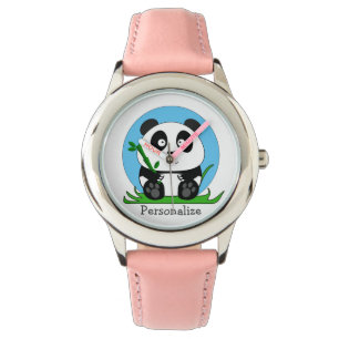 Persoonlijke Aangepaste Knuffel Panda Horloge