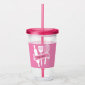 Persoonlijke aangepaste kok's acryl drinkbeker (Voorkant)