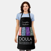 Persoonlijke aangepaste lijnkunst DOULA Schort (Gedragen)