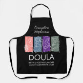 Persoonlijke aangepaste lijnkunst DOULA Schort (Voorkant)