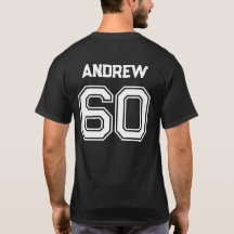 Persoonlijke aangepaste naam en nummer