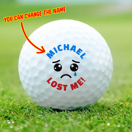Persoonlijke aangepaste naam Funny Lost Golf Balls Golfballen