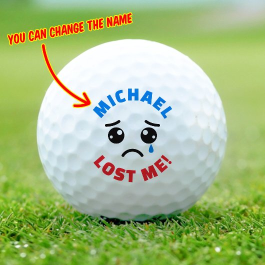 Persoonlijke aangepaste naam Funny Lost Golf Balls Golfballen