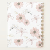 Persoonlijke aangepaste naam Leraar Roze bloemen Planner (Achterkant)