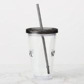Persoonlijke Aangepaste Naam Maak je Eigen Acryl Drinkbeker (Links)