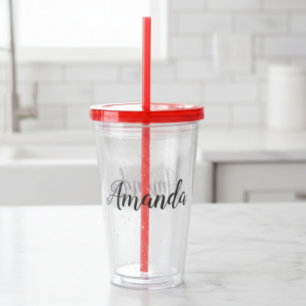 Persoonlijke aangepaste naam Maak je eigen Acryl Drinkbeker
