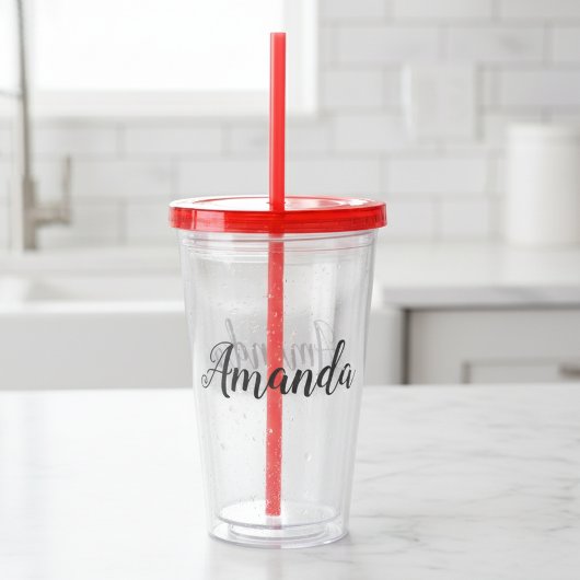 Persoonlijke aangepaste naam Maak je eigen Acryl Drinkbeker