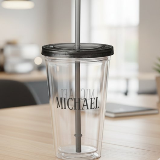Persoonlijke Aangepaste Naam Maak je Eigen Acryl Drinkbeker