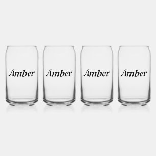 Persoonlijke Aangepaste Naam Minimaal Monogram Sti Blikvorm Glas