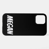 Persoonlijke aangepaste naam Minimale iPhone-cases iPhone Hoesje (Achterkant horizontaal)