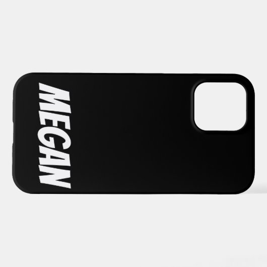 Persoonlijke aangepaste naam Minimale iPhone-cases iPhone Hoesje (Achterkant horizontaal)