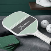 Persoonlijke aangepaste naam Mintgroen grijs Pickleball Paddle