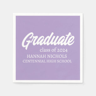 Persoonlijke Aangepaste Naam Moderne Script Afstud Servet