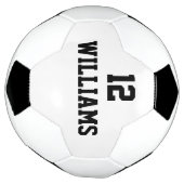 Persoonlijke aangepaste naam nummer voetbal (Gedraaid)