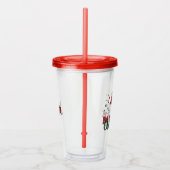 Persoonlijke aangepaste naam Prettig kerstfeest Acryl Drinkbeker (Rechts)