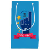 Persoonlijke aangepaste naam Vaderdag | Cadeaubag Klein Cadeauzakje (Voorkant)