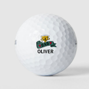 Persoonlijke aangepaste naam Vaderdag Golfballen