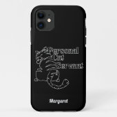 Persoonlijke aangepaste naam van Kat-server Case-Mate iPhone Case (Achterkant)