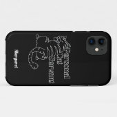 Persoonlijke aangepaste naam van Kat-server Case-Mate iPhone Case (Achterkant (horizontaal))