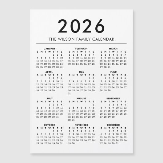 Persoonlijke aangepaste naamkalender 2027 (Voorkant)