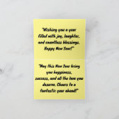 Persoonlijke aangepaste Nieuwjaarskaart Feestdagen Kaart (Binnen)