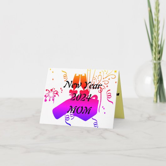 Persoonlijke aangepaste Nieuwjaarskaart Feestdagen Kaart (Voorkant)