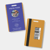 Persoonlijke aangepaste perspasbadge voor evenemen badge (Voor- en achterkant)