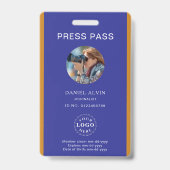 Persoonlijke aangepaste perspasbadge voor evenemen badge (Voorzijde)
