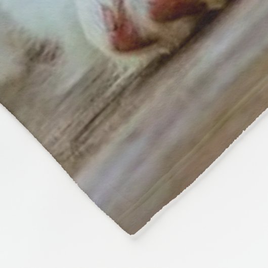 Persoonlijke aangepaste petfoto fleece deken (Hoek)