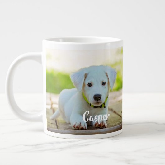 Persoonlijke aangepaste petfoto grote koffiekop (Links)