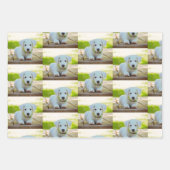 Persoonlijke aangepaste petfoto inpakpapier vel (Voorkant 3)