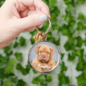 Persoonlijke aangepaste petfoto sleutelhanger (Hand)