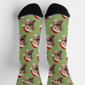 Persoonlijke Aangepaste Pitbull Kerstmis  Sokken (Top)