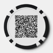 Persoonlijke Aangepaste QR Code Pokerfiches Poker Chips (Achterkant)