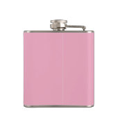 Persoonlijke aangepaste roze golfclubnaam heupfles (Achterkant)
